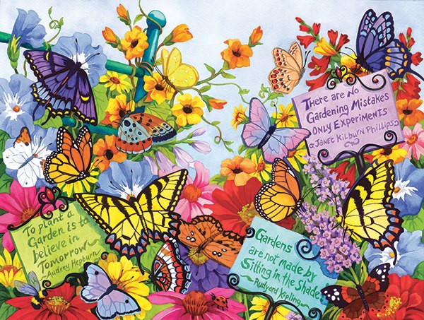 Butterfly Oasis - 500pc Jigsaw Puzzle By Sunsout  			  					NEW