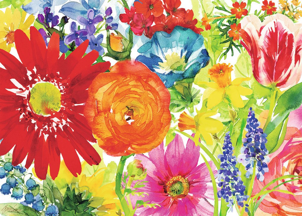 Abundant Blooms - 1000pc Jigsaw Puzzle By Ravensburger