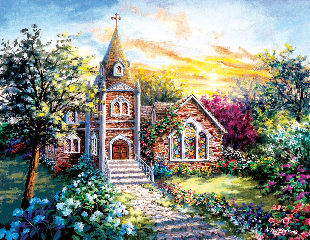 A Tranquil Setting - 1000+pc Large Format Jigsaw Puzzle by Sunsout