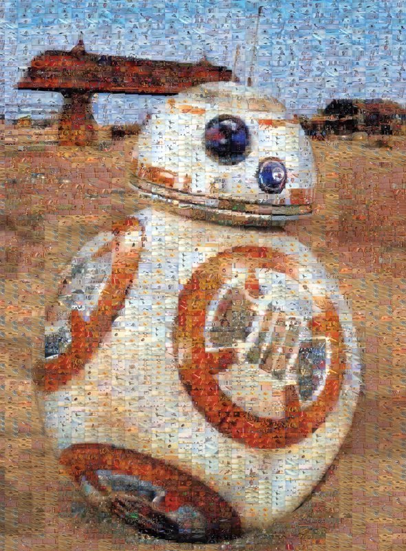 Star Wars: Episode VII BB-8 - 1000pc Photomosaic Jigsaw Puzzle by Buffalo Games
