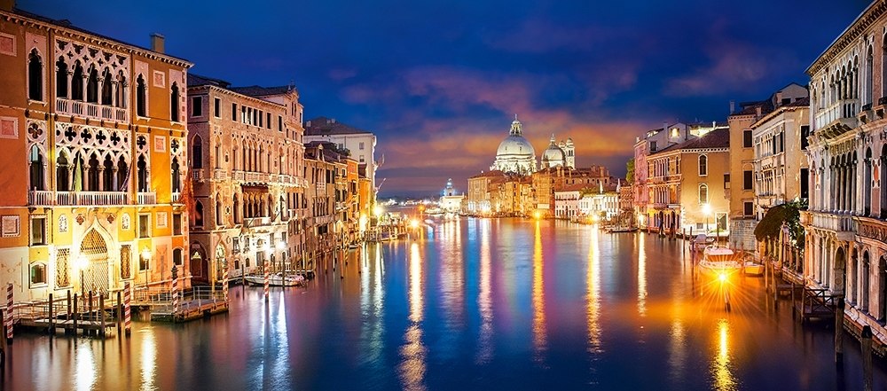 The Grand Canal By Night, Venice - 600pc Jigsaw Puzzle By Castorland  			  					NEW