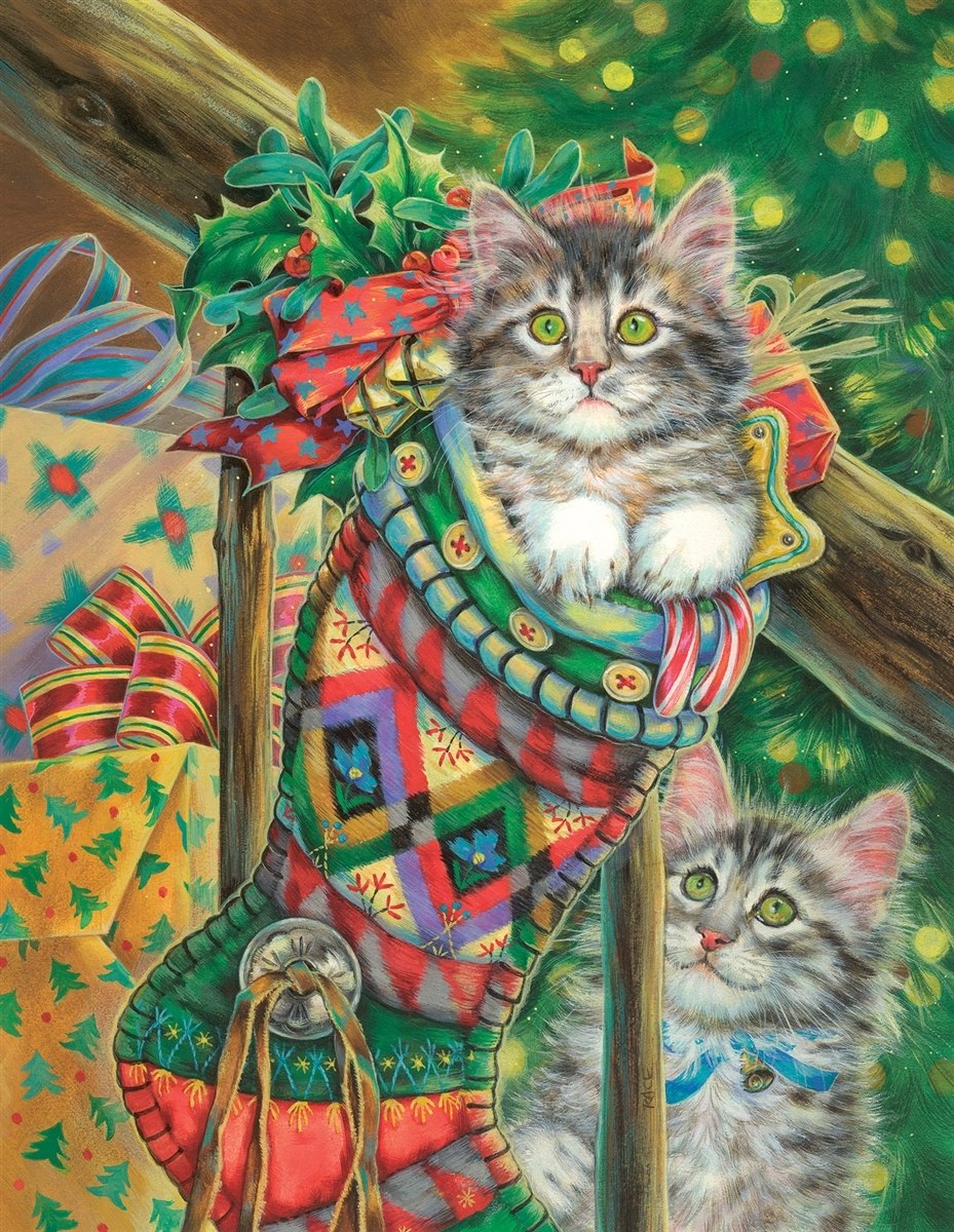 Stocking Curiosity - 500pc Jigsaw Puzzle By Springbok  			  					NEW