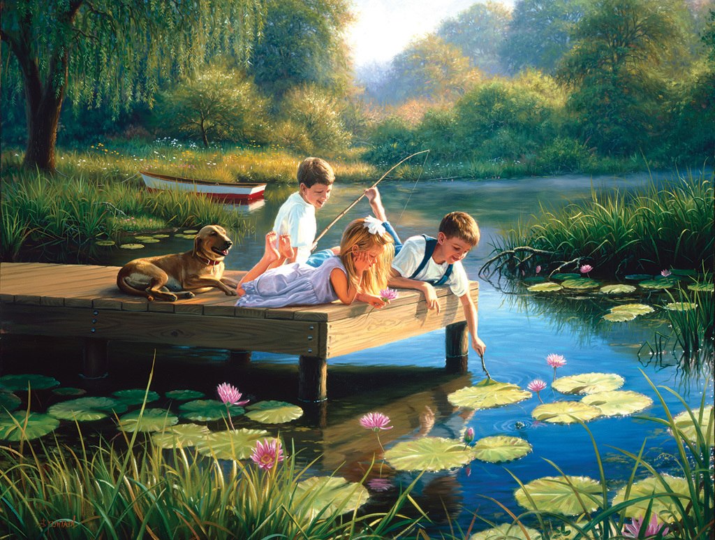A Time to Play - 500pc Jigsaw Puzzle by Sunsout