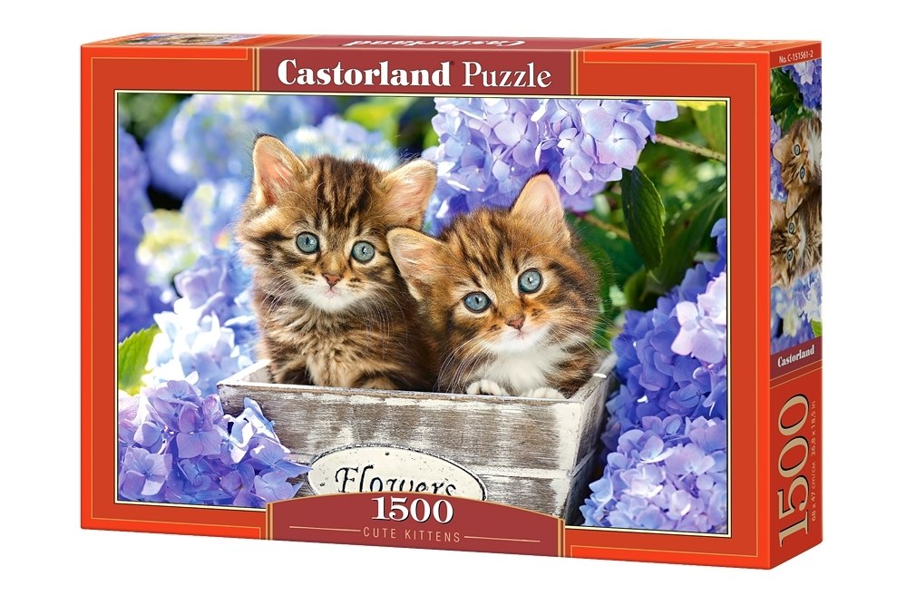 Cute Kittens - 1500pc Jigsaw Puzzle By Castorland  			  					NEW - image 1