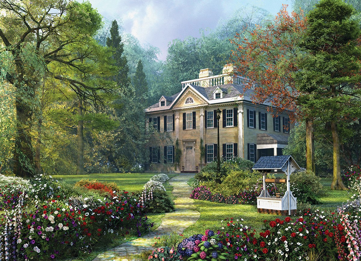 Longfellow House by Dominic Davison - 1000pc Jigsaw Puzzle by Eurographics