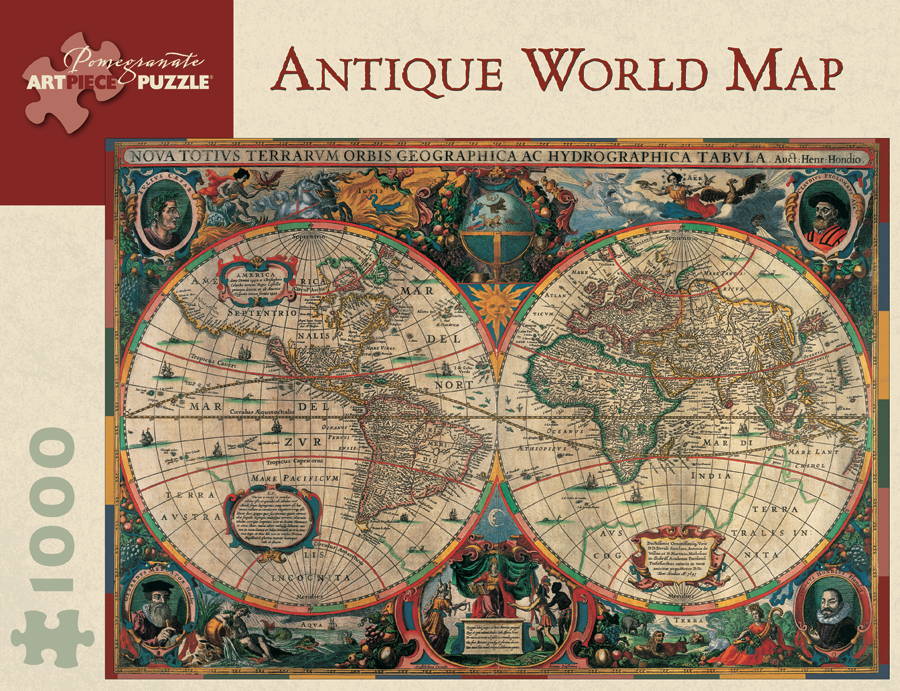 Antique World Map - 1000pc Jigsaw Puzzle by Pomegranate
