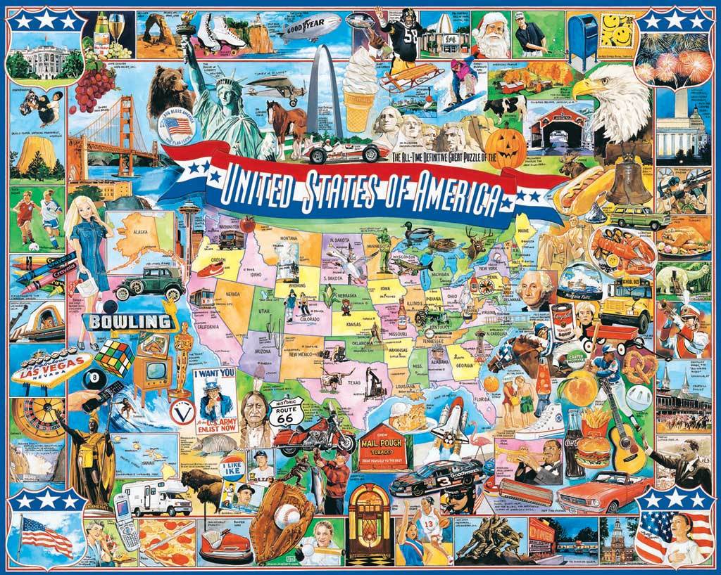United States of America - 1000pc Jigsaw Puzzle By White Mountain