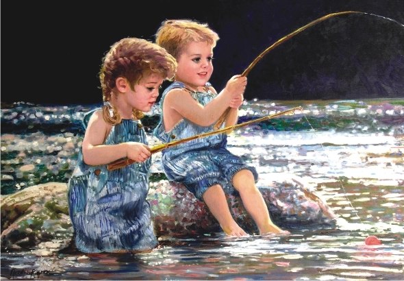 Taking The Bait - 260pc Jigsaw Puzzle by Anatolian