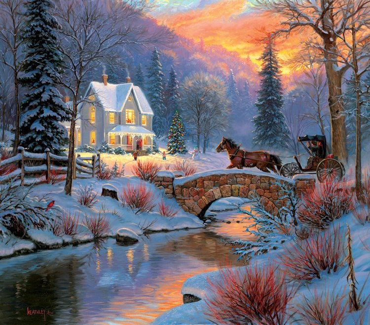 Over the Bridge - 300pc Jigsaw Puzzle By Sunsout