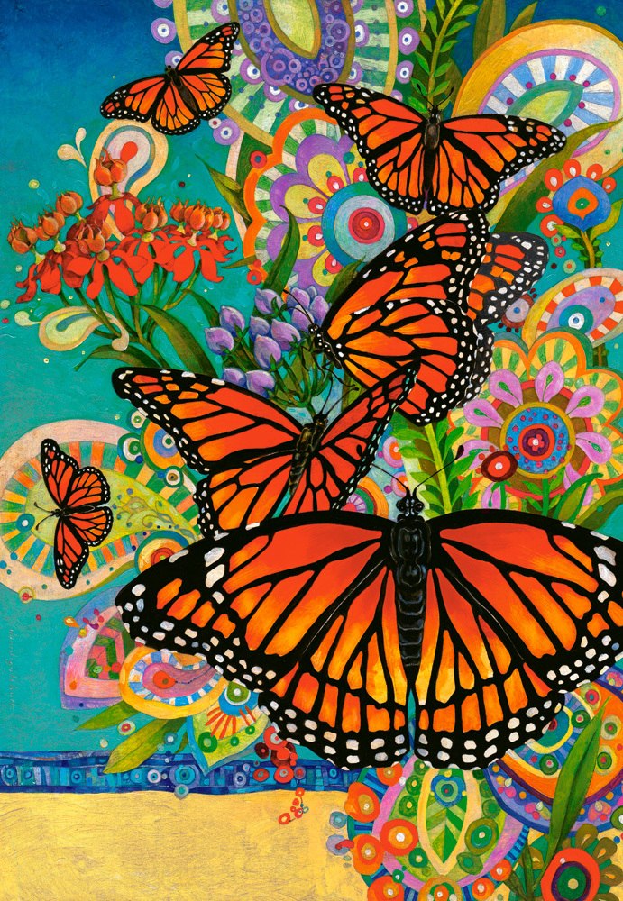 Monarch Madness - 1000pc Jigsaw Puzzle By Castorland