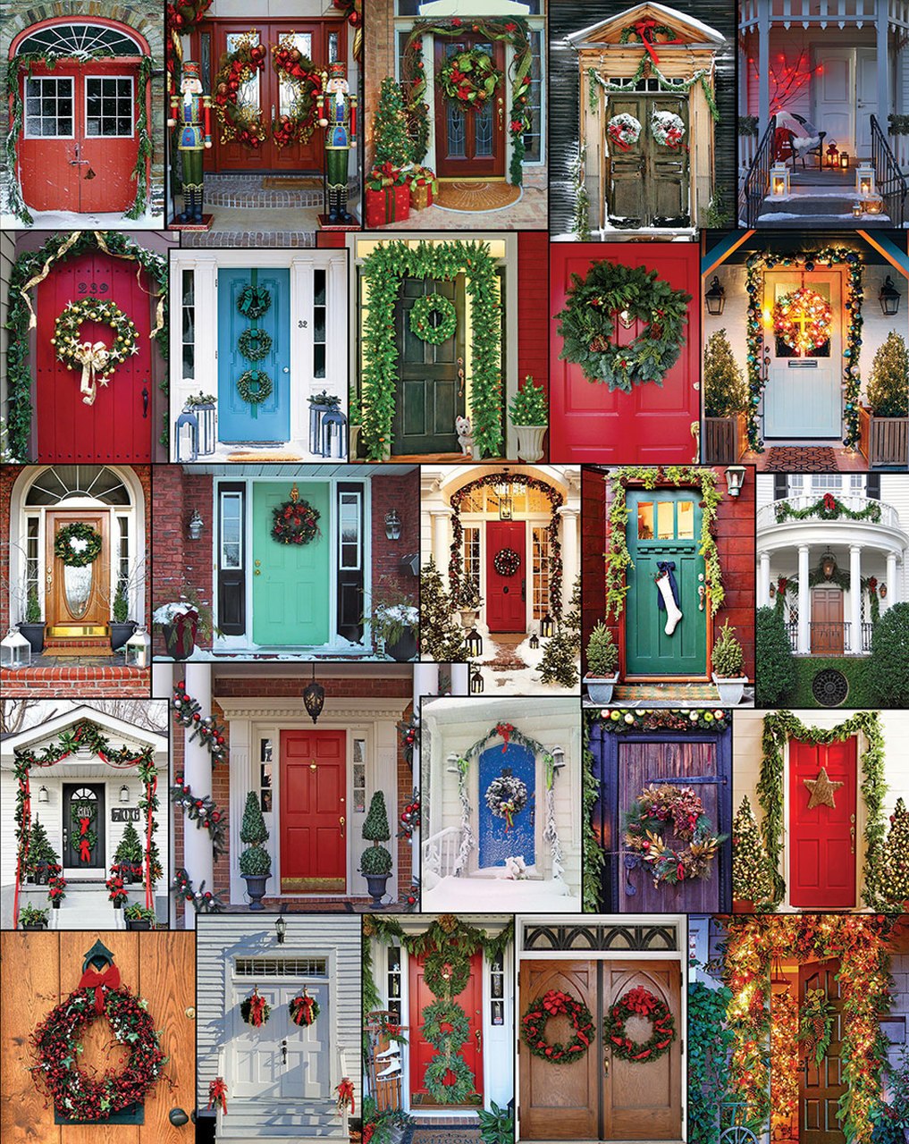 Holiday Doors - 1000pc Jigsaw Puzzle by White Mountain