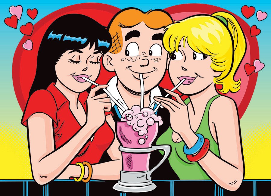Archie: Love Triangle - 500pc Jigsaw Puzzle by Cobble Hill