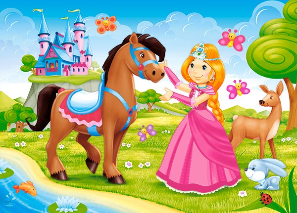 Little Princess and Her Friend - 60pc Jigsaw Puzzle By Castorland