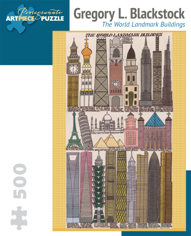 Blackstock: World Bulidings - 500pc Jigsaw Puzzle by Pomegranate