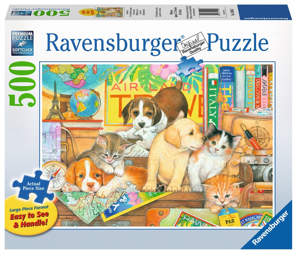 Pets on Tour - 500pc Large Format Jigsaw Puzzle By Ravensburger  			  					NEW