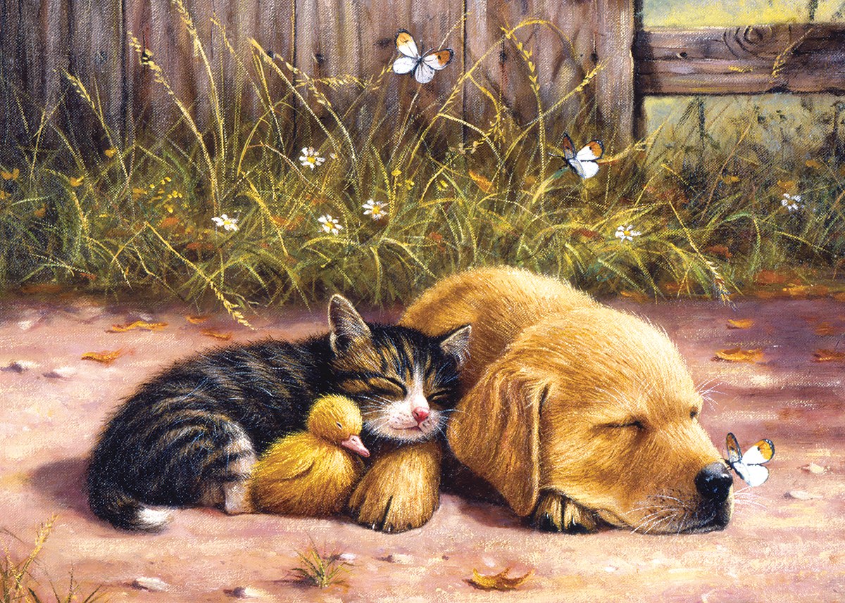 Sleepy Companions - 15pc Jigsaw Puzzle by Sunsout  			  					NEW