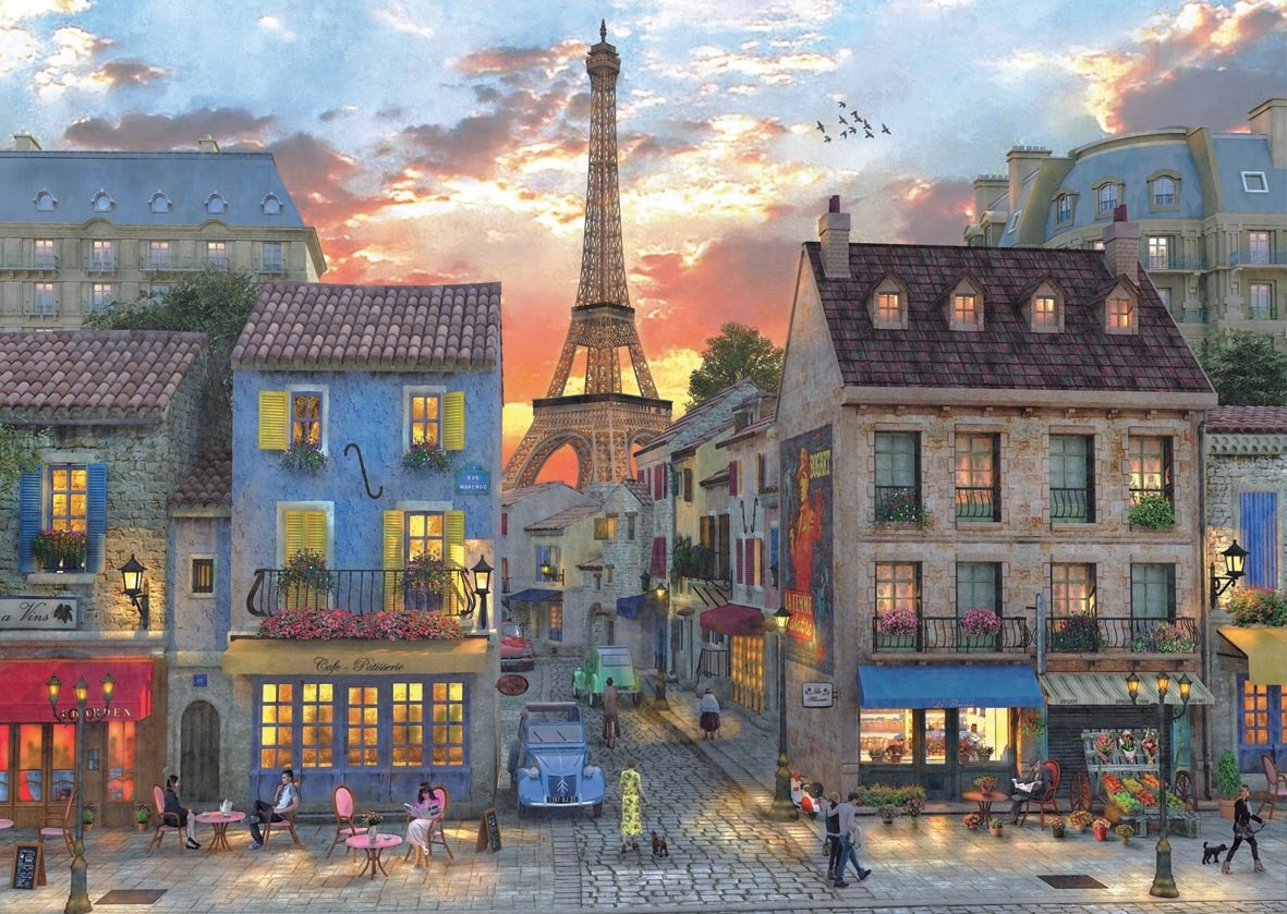 Streets of Paris - 3000pc Jigsaw Puzzle by Anatolian