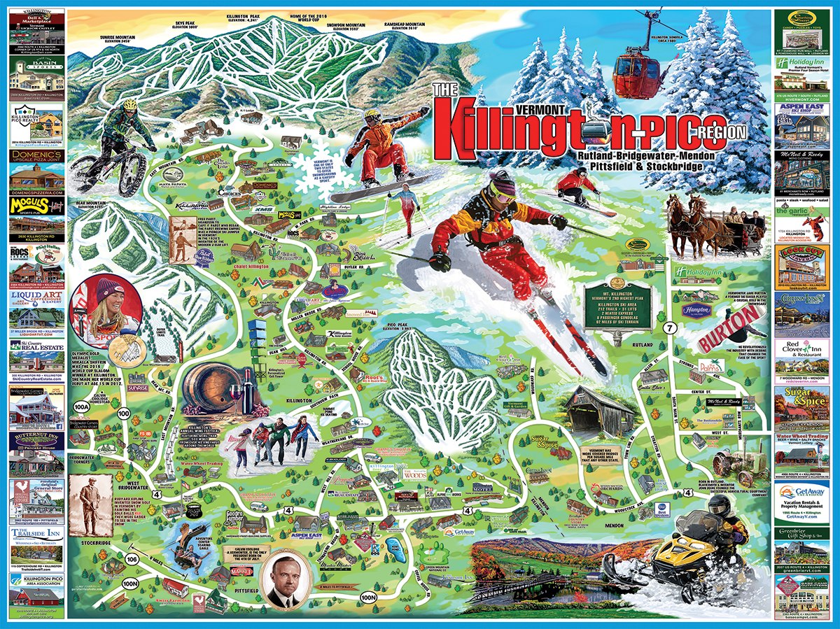 I Love Killington - 1000pc Jigsaw Puzzle By White Mountain