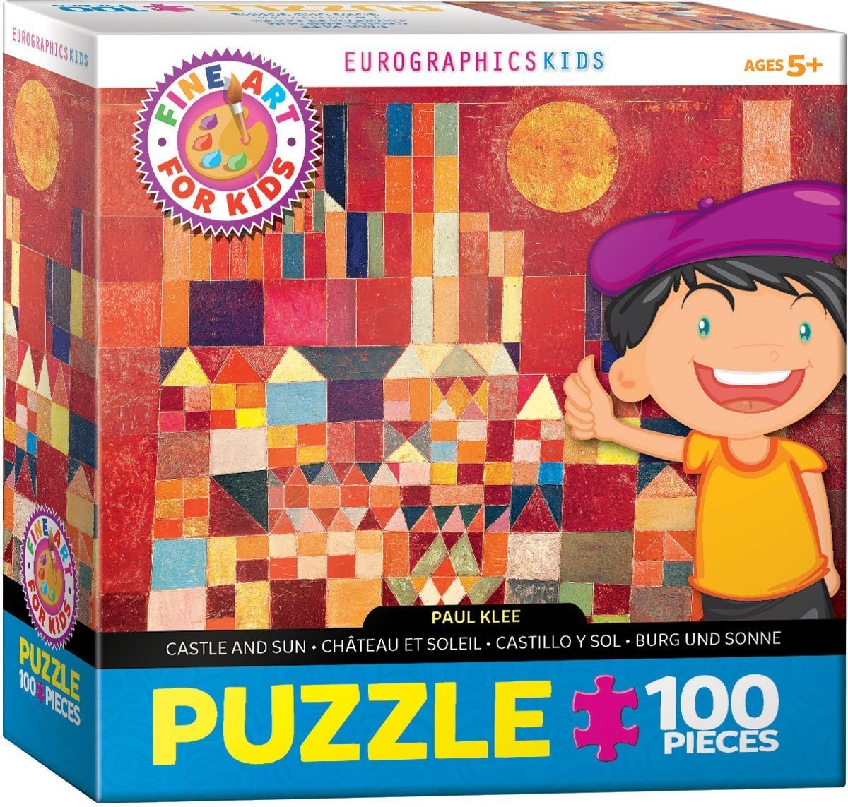 Castle and Sun by Paul Klee - 100pc Jigsaw Puzzle by Eurographics  			  					NEW - image 1