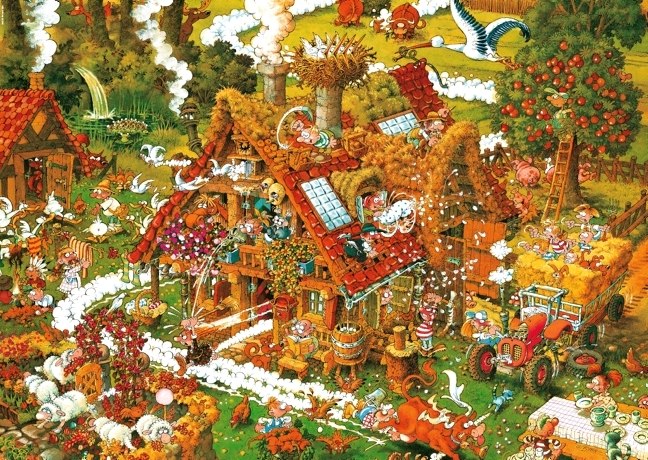 Ryba: Funny Farm - 1500pc Jigsaw Puzzle By Heye  			  					NEW