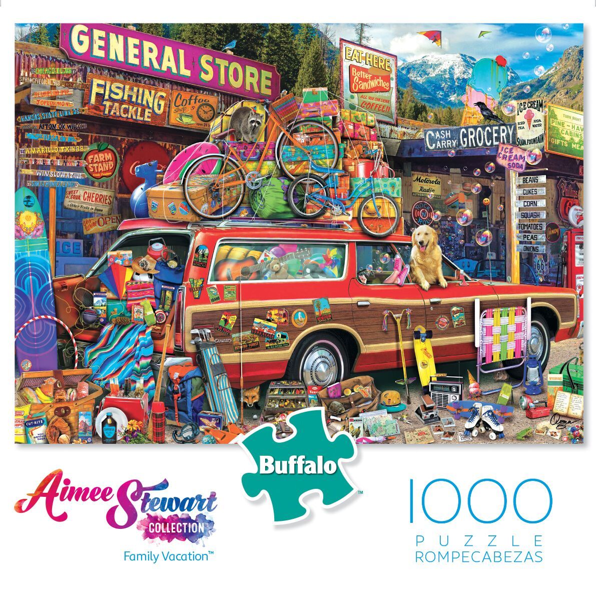 Family Vacation - 1000pc Jigsaw Puzzle By Buffalo Games  			  					NEW - image 1