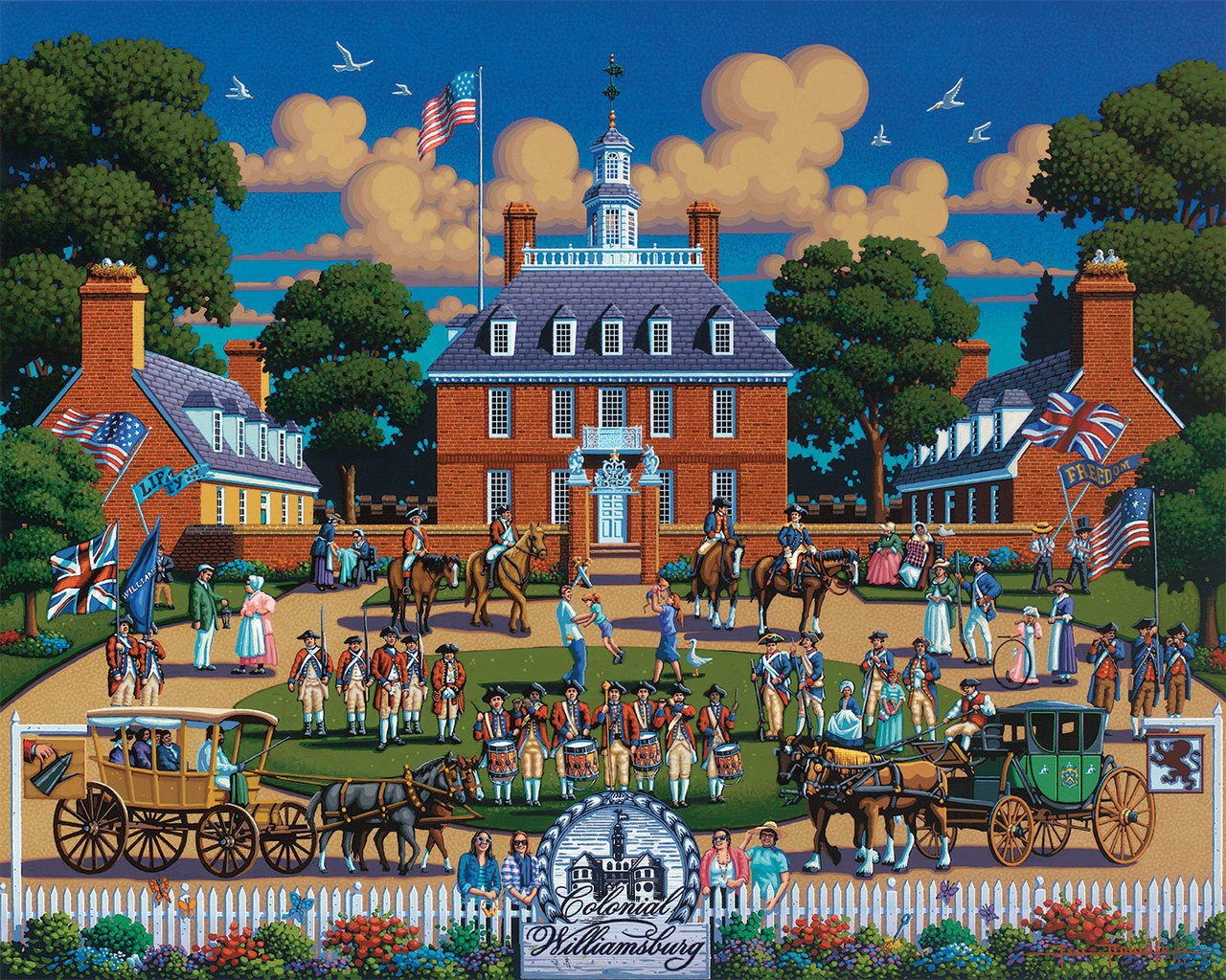 Williamsburg - 500pc Jigsaw Puzzle by Dowdle  			  					NEW
