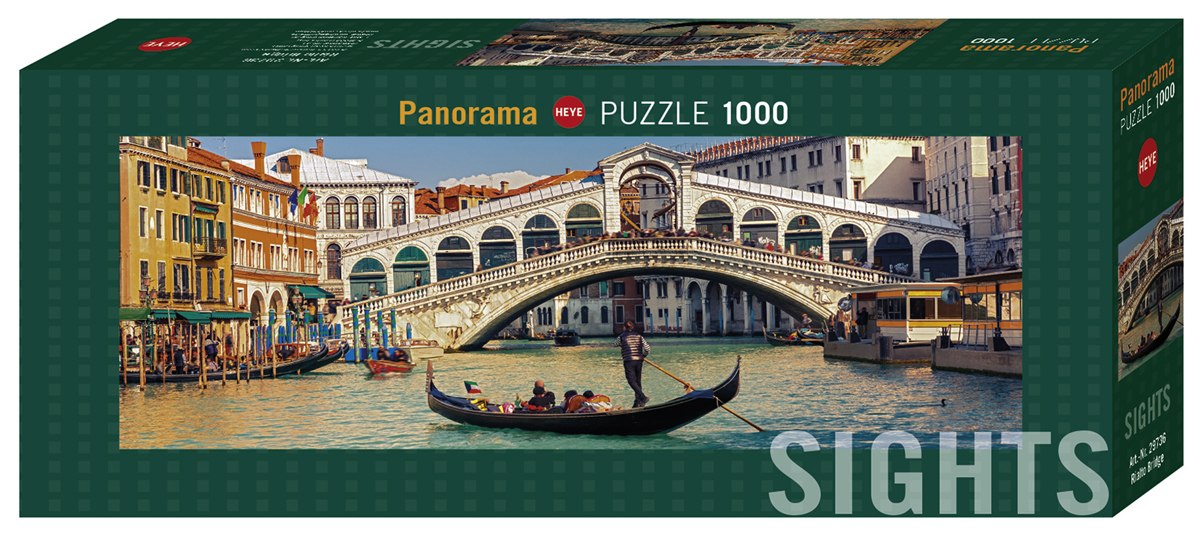 Rialto Bridge - 1000pc Panoramic Jigsaw Puzzle By Heye  			  					NEW - image 1