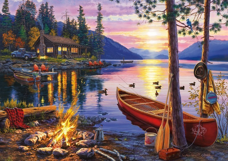 Canoe Lake - 300pc Jigsaw Puzzle by Buffalo Games