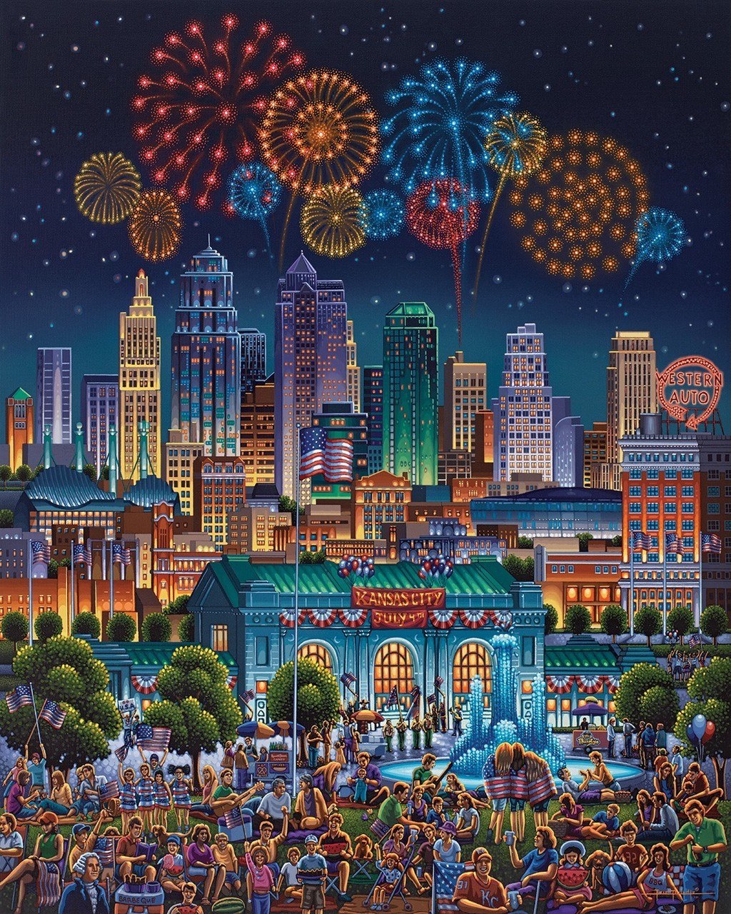 Kansas City - 500pc Jigsaw Puzzle by Dowdle