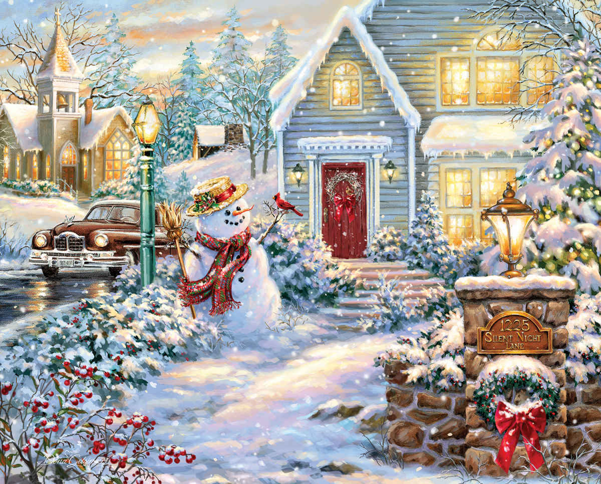 Silent Night Lane - 1000pc Jigsaw Puzzle By Springbok