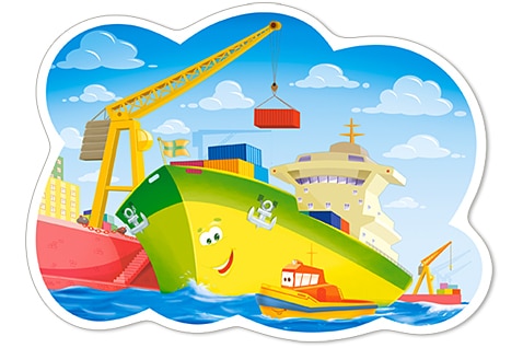 A Day in the Harbour - 12pc Jigsaw Puzzle By Castorland