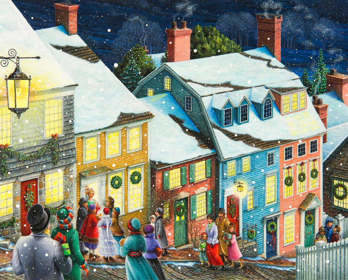 Christmas Carolers - 1000pc Jigsaw Puzzle By Springbok
