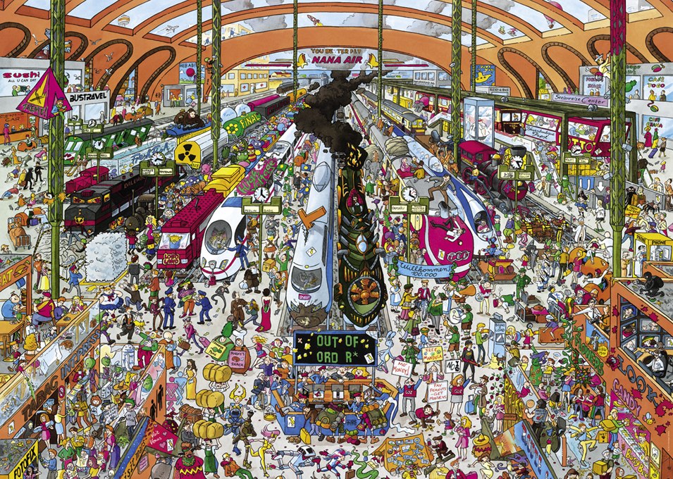 Schöne: Train Station - 2000pc Jigsaw Puzzle By Heye  			  					NEW