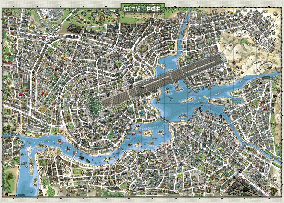 City of Pop - 3000pc Jigsaw Puzzle By Heye  			  					NEW