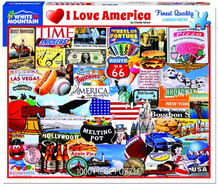 I Love America - 1000pc Jigsaw Puzzle By White Mountain