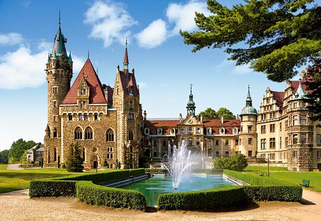 Moszna Castle, Poland - 1500pc Jigsaw Puzzle by Castorland