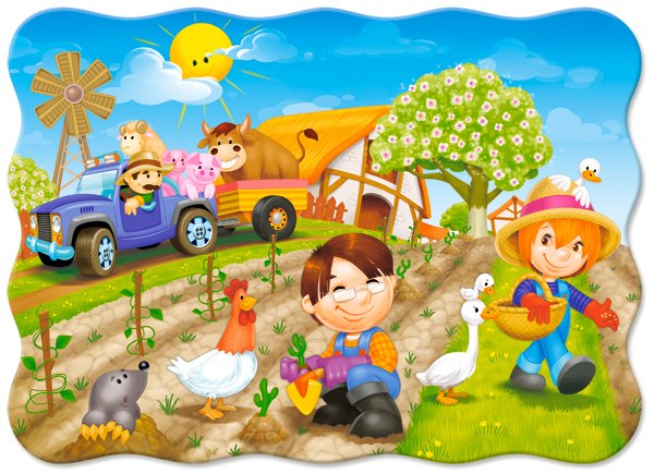 A Day on the Farm - 30pc Jigsaw Puzzle By Castorland