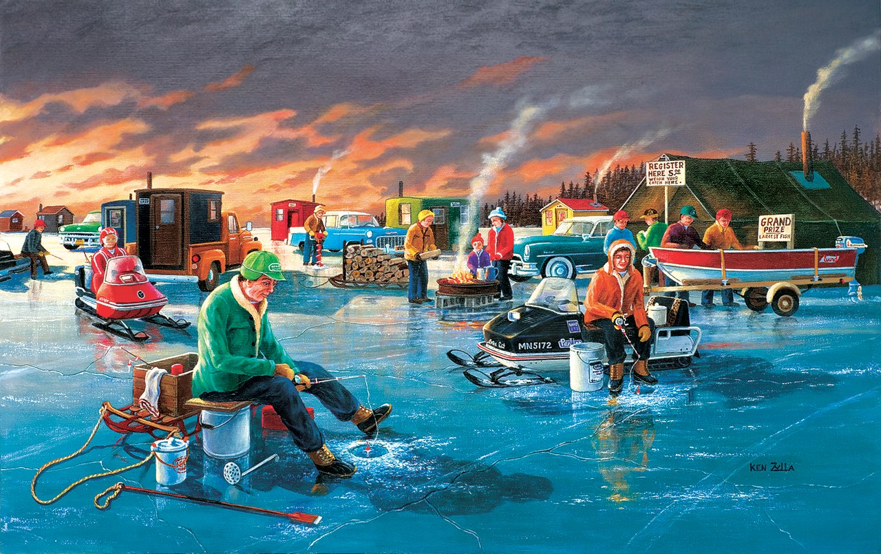 Fishing contest 300 - 300pc Jigsaw Puzzle By Sunsout  			  					NEW