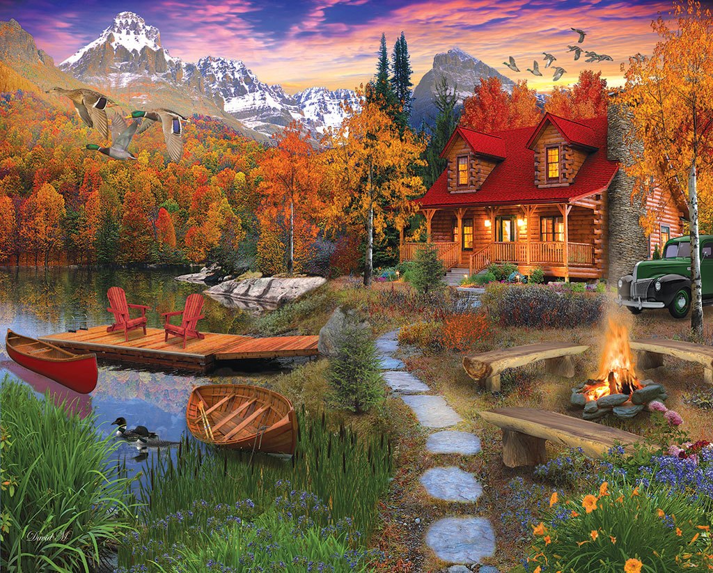 Cozy Cabin - 1000pc Jigsaw Puzzle By White Mountain
