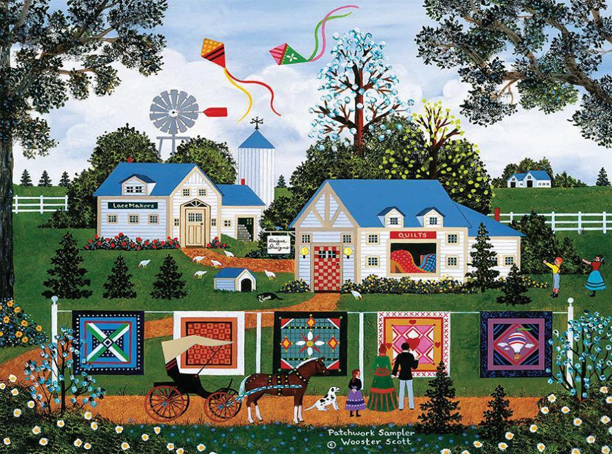 Jane Wooster Scott: Patchwork Sampler - 1000pc Jigsaw Puzzle by Ceaco