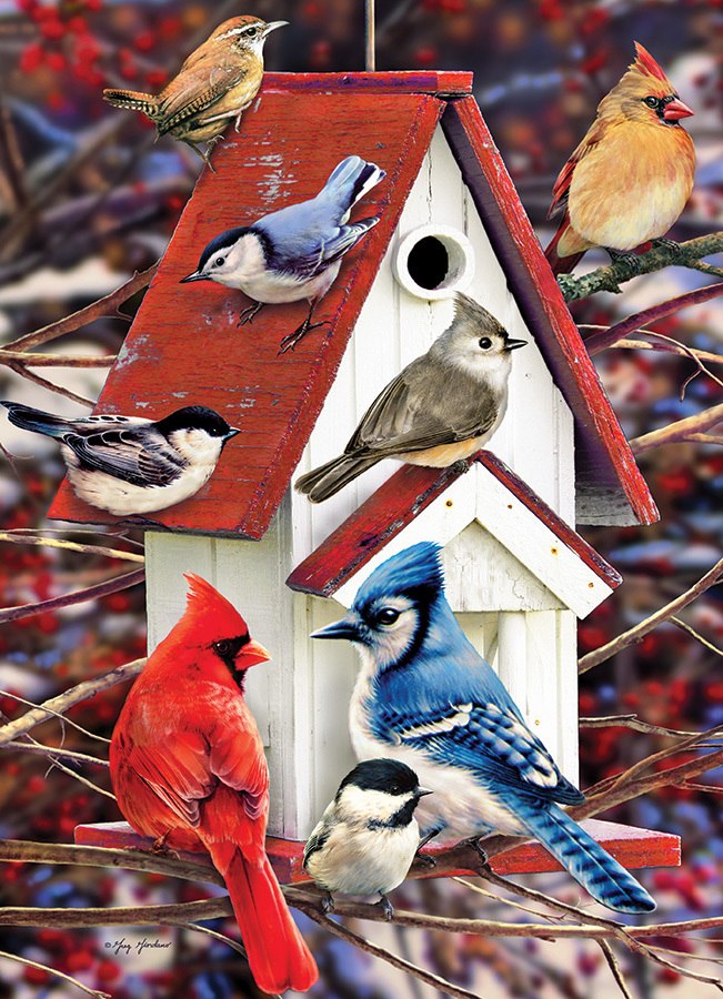 Winter Birdhouse - 1000pc Jigsaw Puzzle by Cobble Hill