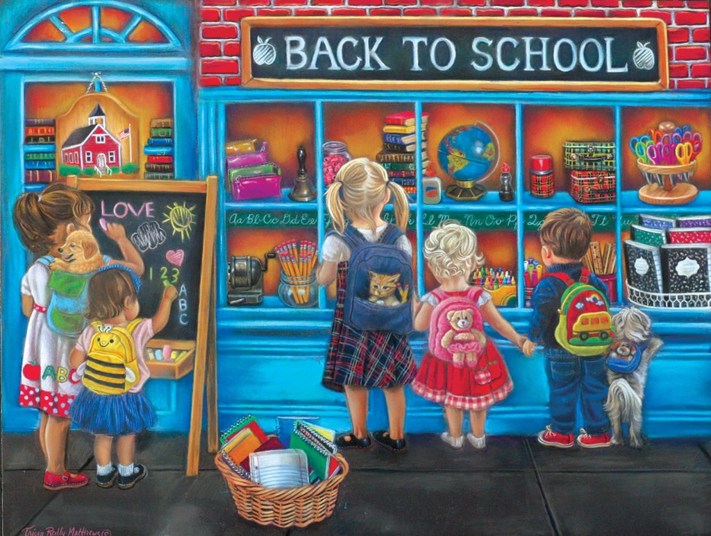 Back to School - 300pc Large Format Jigsaw Puzzle by SunsOut