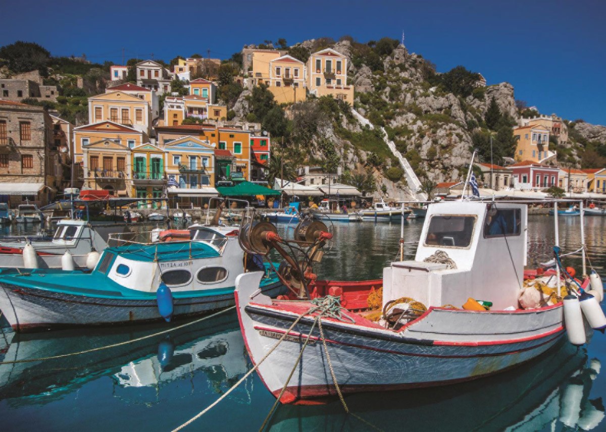 Symi, Greece - 1000pc Jigsaw Puzzle By Jumbo  			  					NEW