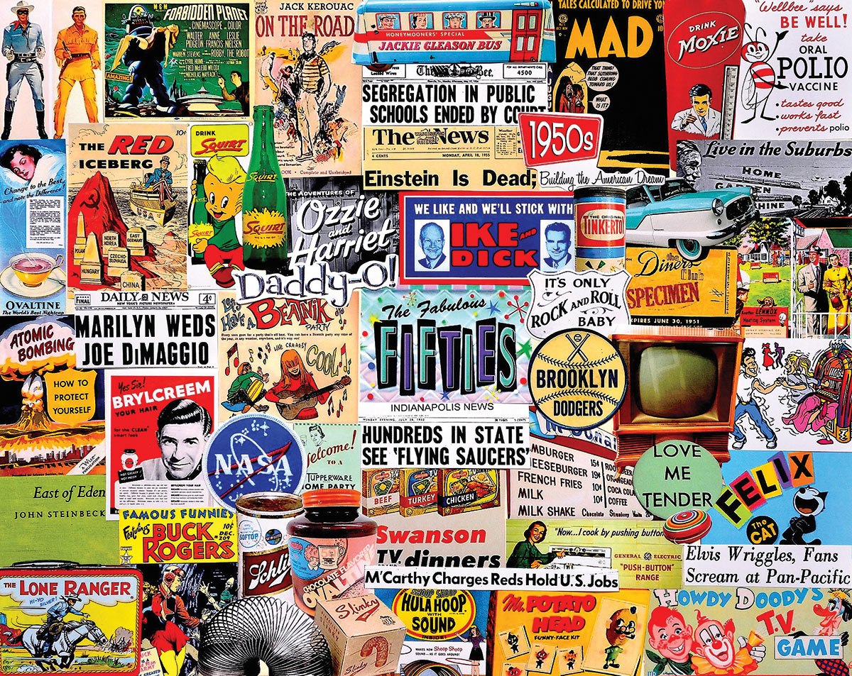 The Fabulous 50's - 1000pc Jigsaw Puzzle By White Mountain