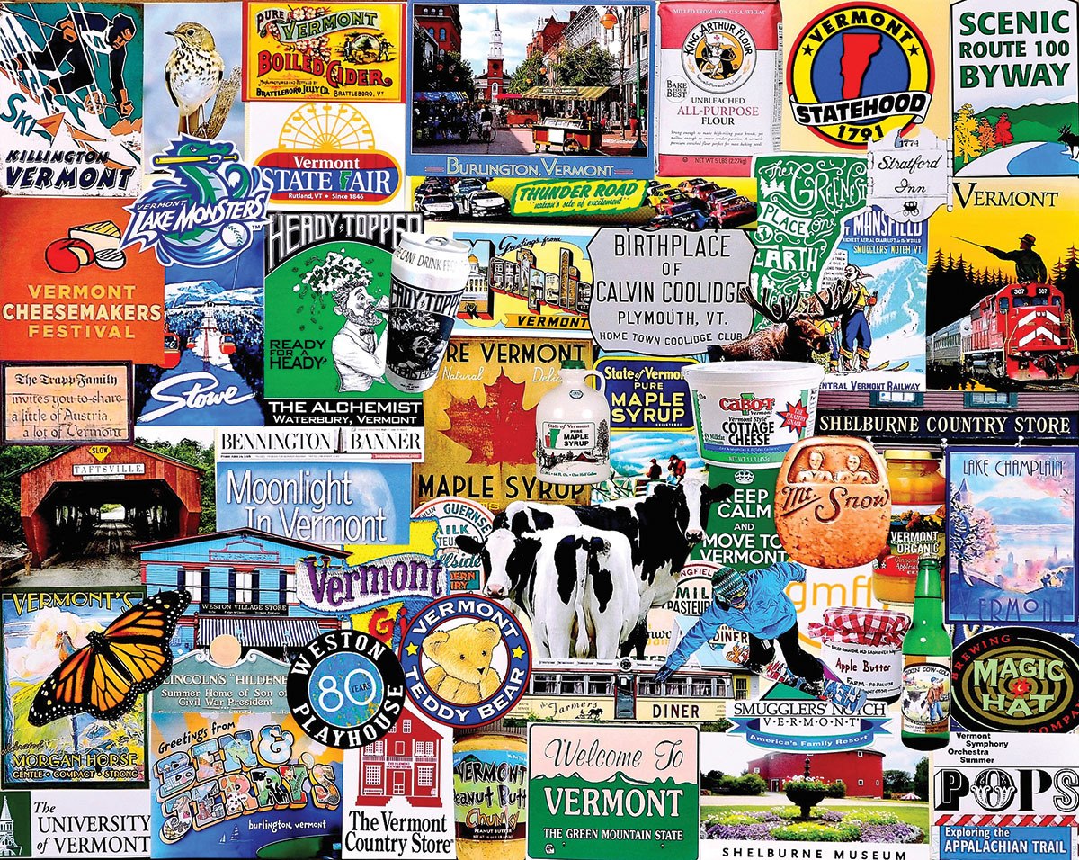 I Love Vermont - 1000pc Jigsaw Puzzle By White Mountain