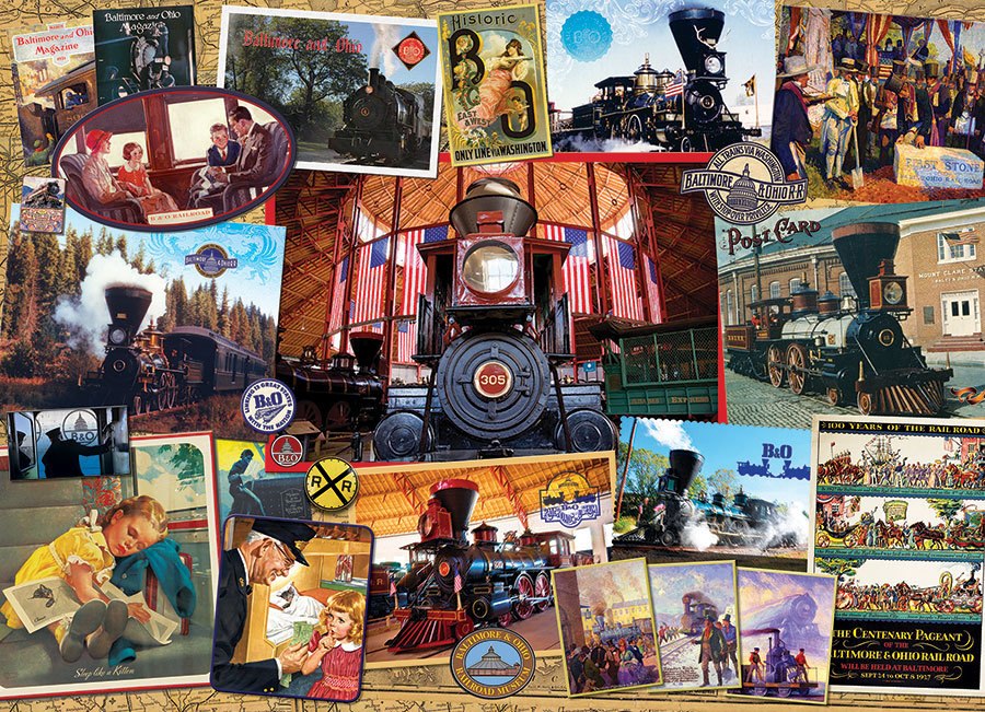 B&O Railroad - 1000pc Jigsaw Puzzle by Cobble Hill