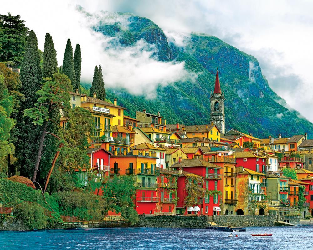 Mediterranean Waterfront - 2000pc Jigsaw Puzzle by Springbok