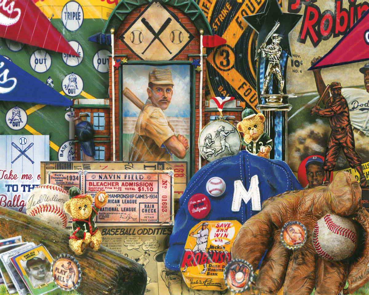 Vintage Baseball - 1000pc Jigsaw Puzzle By Springbok