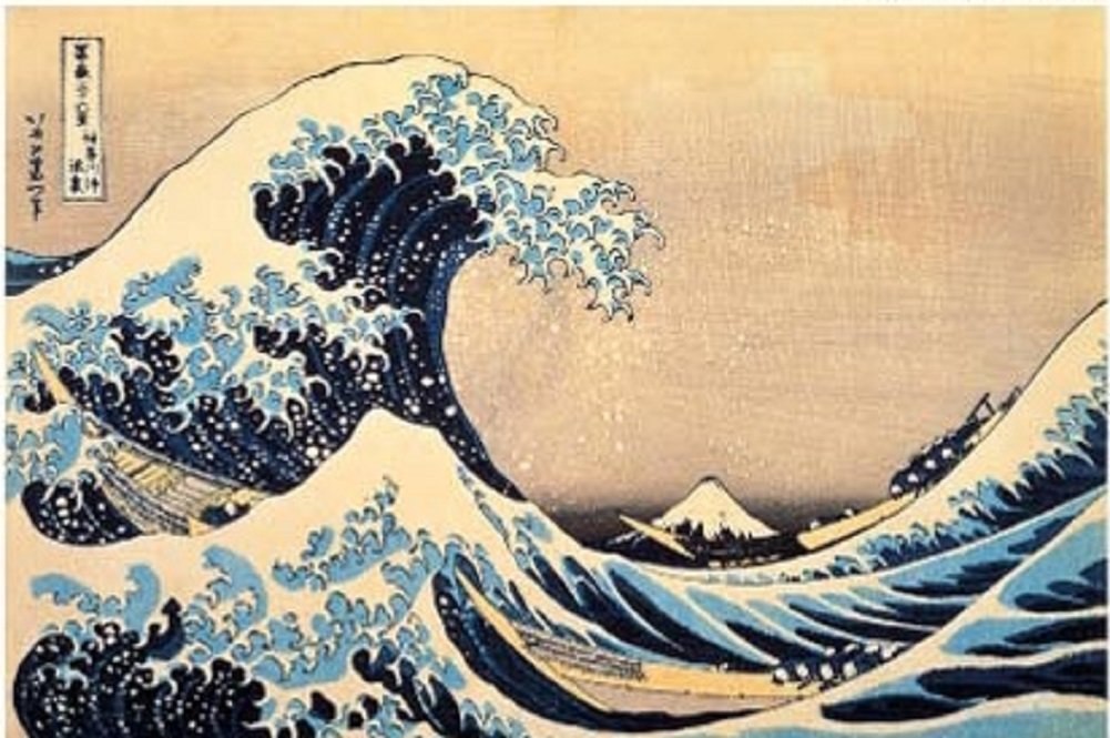 The Great Wave of Kanagawa Lum - 1000pc Glow-in-the-Dark Jigsaw Puzzle by Tomax