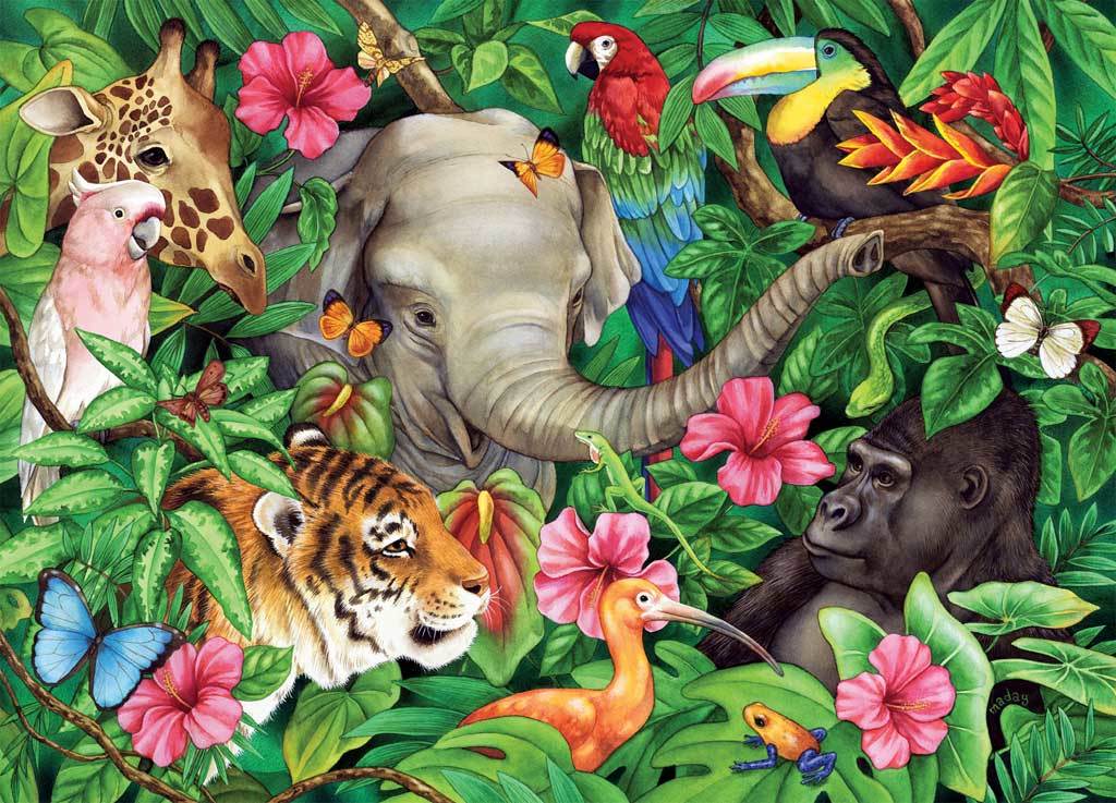 Tropical Friends - 60pc Jigsaw Puzzle by Ravensburger